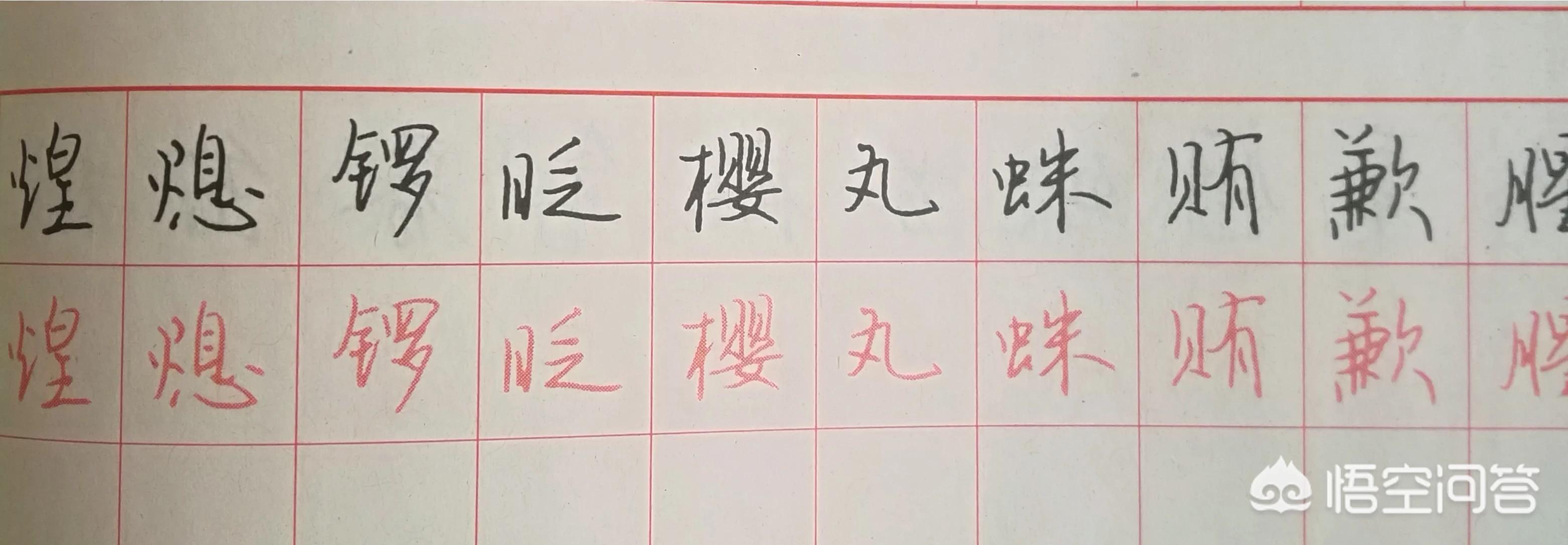 练行书好看的字体