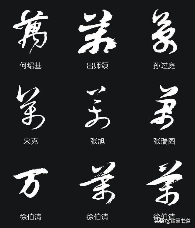 王羲之80个草书字体下载