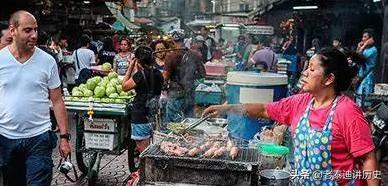 街头美食泰国生活路边摊海外生活，泰国路边摊小吃有哪些
