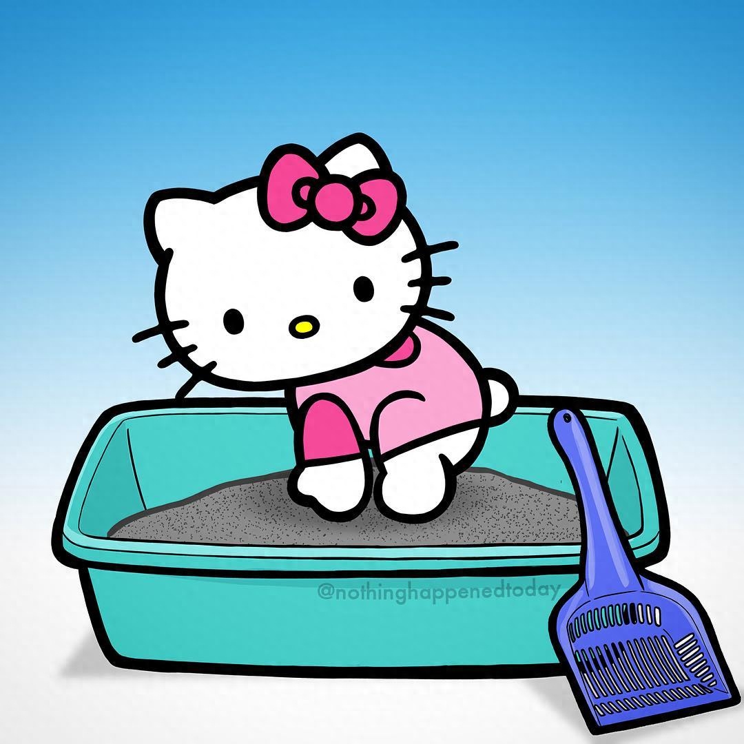 HELLO KITTY怎么上厕所你知道吗?公开卡通私生活