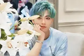 黄子韬染绿色头发做客薇娅直播间！粉丝：今晚的韬怎么如此娇羞？图片