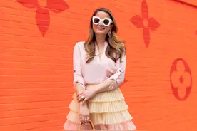 夏日“蜜桃粉”穿搭，时尚显白，满屏的高级粉抢占众人眼球图片