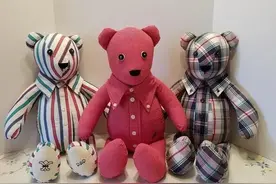 孩子不穿的旧衣服，妈妈们都可改造成泰迪熊，太聪明了！附教程图片