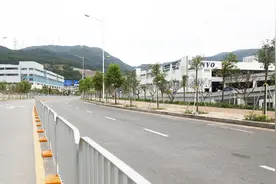 咦？盐田港后方陆域的货柜车去哪儿了？图片