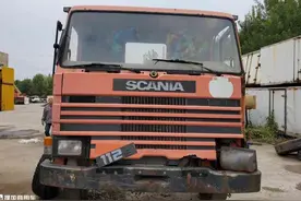 这批报废的斯堪尼亚2系残车，竟是经典卡车，可惜只跑一万多公里图片