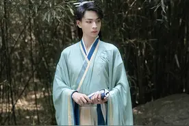 交领晋襦汉服淮竹上新，配色文雅清新，男女同款满满cp感图片