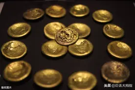 南昌西汉海昏侯墓部分出土文物——金饼图片