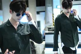 逛街想要高回头率，不一定非要穿亮色，看李钟硕一身黑就很吸睛图片