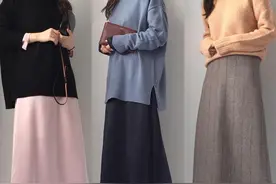 突然降温怎么穿？借鉴韩国博主的极简通勤穿搭，简约高级还保暖图片