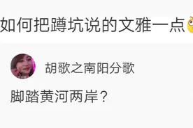 如何把蹲坑说的文雅一点？哈哈哈哈，差点笑死我了图片