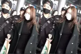 穿Acne Studios的郑秀晶Krystal宋茜机场搭配图片