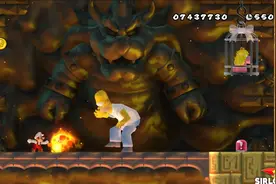 57 辛普森在新超级马里奥兄弟Wii视频封面