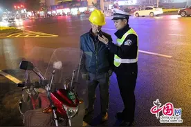 常德经开区交警大队：开展冬季摩托车违法行为专项整治图片