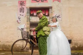 玉林91岁新郎和88岁新娘的婚纱照流出，瞬间红遍全城！图片