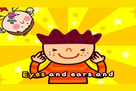 英语启蒙早教歌曲《hand and shoulders》，认识五官和手脚