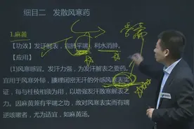 「教你学中药」张云清老师讲中药之解表药—桂枝、麻黄视频封面