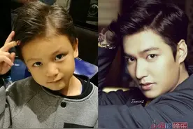 田亮儿子小亮仔神撞脸李敏镐 颜值爆表！图片