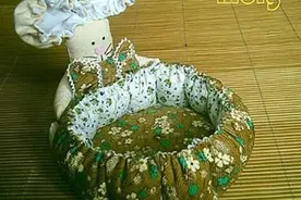 教你做布艺小兔置物篮子手工DIY图解教程图片