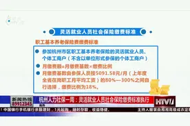 杭州人力社保有调整，灵活就业人员也有保障，明细一睹为快！