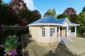 「新型建筑」安徽阜南，大哥自建单层轻钢房，124平，给父母养老视频封面