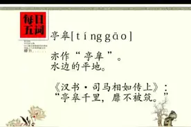 「每日五词」之亭皋[ tíng gāo ]