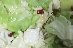 爆炒甘蓝做法#美食教程