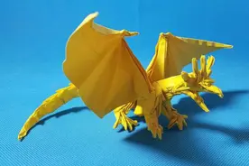 折纸王子教你折纸神谷哲史的古代龙（53-7）图解29-34步