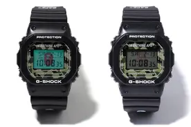 日本限定联名腕表 A BATHING APE® x G-SHOCK DW-5600E-1图片