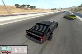 2车街头赛车，这起跳姿势实力抢镜！拟真车祸模拟