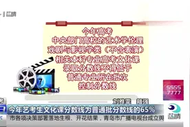 今年艺考生文化课分数线为普通批分数线的65%视频封面