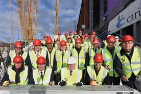 克洛普参加安菲尔德扩建平顶仪式图片