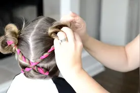 超级可爱的女宝宝花式羊角辫编发，手残党妈妈也能轻松上手！