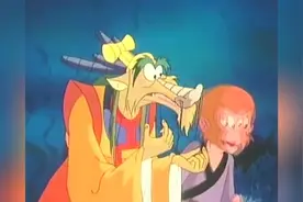 悟空来到龙宫，此神器为定海神针，上面刻着如意金箍棒几个字视频封面