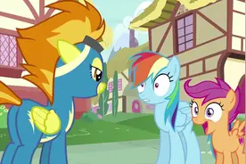 喷火通知云宝转正，云宝成为正式闪电飞马队队员了