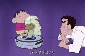 蜡笔小新：小新的爸爸与机器人爸爸，谁是真正的爸爸，结果小新说