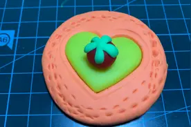 培乐多橡皮泥简单制作，可爱水果小杯垫