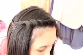 伪皇冠侧边刘海造型简单有韵味