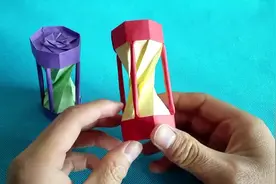 折纸王子教你折纸沙漏效果展示