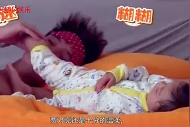 甜馨把脚塞贾乃亮嘴里，乃爸刚要生气，下一秒他的反应太搞笑视频封面