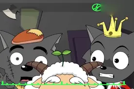 原来慢羊羊头上的果实是缺点果，慢羊羊化身闪电侠惩罚灰太狼