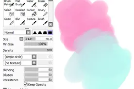 9种SAI的动漫笔刷设置&效果！图片