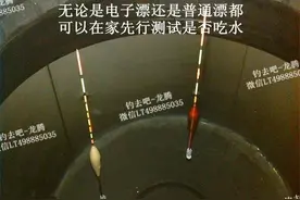 钓鱼技巧：解析浮漂吃水图片