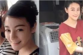 迪丽热巴双胞胎姐妹曝光，街头烤串颜值不输热巴