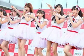 与安倍合影的日本女子偶像组合NGT48成员柏木由纪美炸天了图片