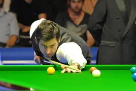 奥沙利文完美发力stun杆法：走黄球生叫绿球图片