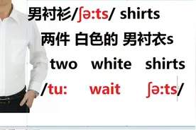 英语口语话题：男衬衫shirt/ʃə:t/，仔细听哦，怎么用英语回答我的问题