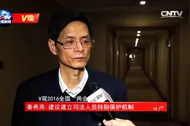 [V观]全国人大代表秦希燕：建议建立司法人员特别保护机制
