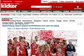 拜仁下赛季比赛转播收入分成超9500万欧元图片