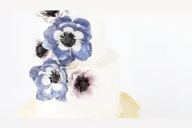 手把手教你制作创意的面团银莲花蛋糕，感觉很有艺术气息！