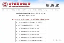 刚刚！河北本一录后各类一分一档表出炉！图片